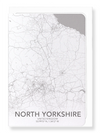 North Yorkshire full map (Pack of 8 cards)