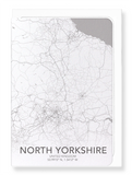 North Yorkshire full map (Pack of 8 cards)