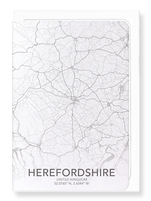 Herefordshire full map (Pack of 8 cards)