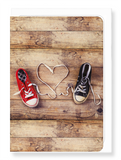 Ezen Designs - Shoelace of love - Greeting Card - Front