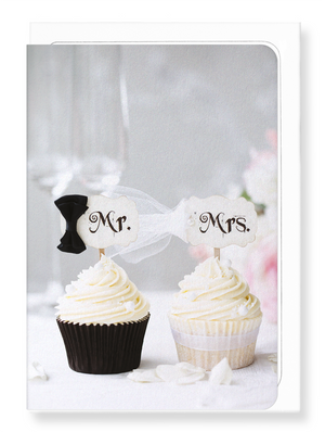 Ezen Designs - Mr & mrs cupcake - Greeting Card - Front