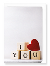 Ezen Designs - Cube of I love you - Greeting Card - Front