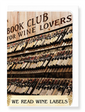 Ezen Designs - Wine label book club - Greeting Card - Front