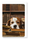 Ezen Designs - Dog of literature - Greeting Card - Front