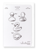 Ezen Designs - Patent of toy duck (1949) - Greeting Card - Front