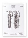 Ezen Designs - Patent of caddy (1905) - Greeting Card - Front