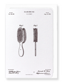 Ezen Designs - Patent of a hair brush (1870) - Greeting Card - Front