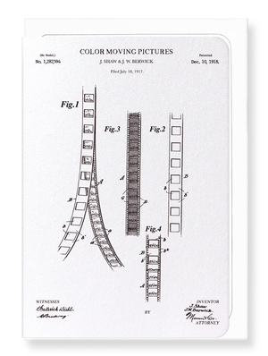 Ezen Designs - Patent of colour moving pictures (1918) - Greeting Card - Front