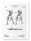 Ezen Designs - Patent of pruning shears (1884) - Greeting Card - Front