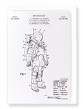 Ezen Designs - Patent of spacesuit (1980) - Greeting Card - Front