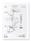 Ezen Designs - Patent of try square (1908) - Greeting Card - Front