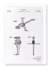 Ezen Designs - Patent of B-wing (1985) - Greeting Card - Front