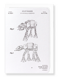 Ezen Designs - Patent of AT-AT walker (1982) - Greeting Card - Front