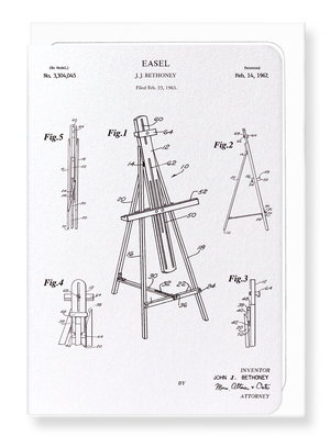 Ezen Designs - Patent of easel (1967) - Greeting Card - Front