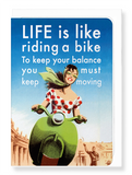 Ezen Designs - Bike ride - Greeting Card - Front