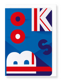 Ezen Designs - Union jack books - Greeting Card - Front