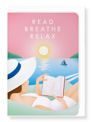 Ezen Designs - Read breathe relax - Greeting Card - Front