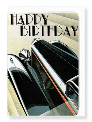 Ezen Designs - Birthday car - Greeting Card - Front