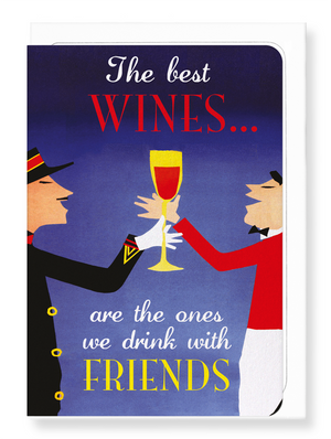 Ezen Designs - Wine with friends - Greeting Card - Front