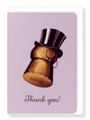 Ezen Designs - Thank you top hat - Greeting Card - Front