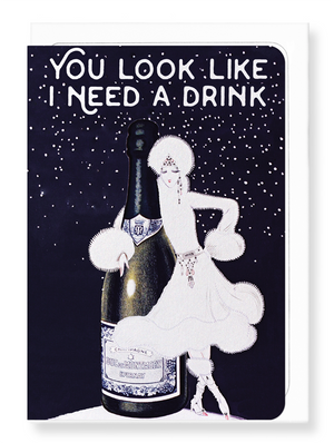 Ezen Designs - Another drink - Greeting Card - Front