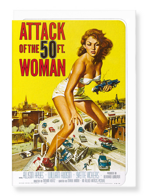 Ezen Designs - Attack of the 50 ft. woman (1958) - Greeting Card - Front