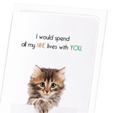 Nine lives with you (Pack of 8 cards)