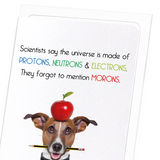 Universe and morons (Pack of 8 cards)