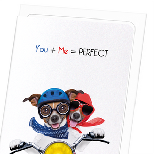 You + me = perfect (Pack of 8 cards)