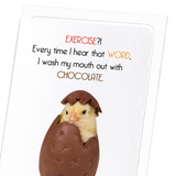 Exercise and chocolate (Pack of 8 cards)