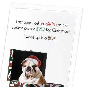 Sexiest person for Xmas (Pack of 8 cards)