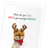 Enough reindeer  (Pack of 8 cards)