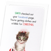 Santa checked Facebook (Pack of 8 cards)