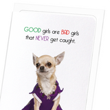 Good girls never get caught (Pack of 8 cards)