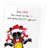 Santa's naughty list (Pack of 8 cards)