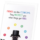 Friends and condoms (Pack of 8 cards)