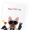 Happy father's day frenchie (Pack of 8 cards)