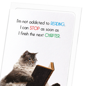 Not addicted to reading (Pack of 8 cards)