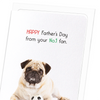 Father's Day No.1 fan (Pack of 8 cards)