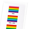 History of rainbow pride flag (Pack of 8 cards)