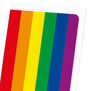 LGBT rainbow pride flag (Pack of 8 cards)