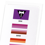 Lesbian pride flag (Pack of 8 cards)