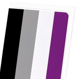 Asexual pride flag (Pack of 8 cards)