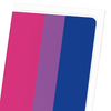 Bisexual pride flag (Pack of 8 cards)