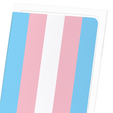 Transgender pride flag (Pack of 8 cards)