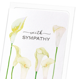 Calla lily of sympathy : 8 cards