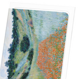 Poppy field in a hallow by monet : 8 cards