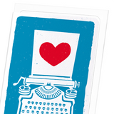 Heart typewriter : 8 cards