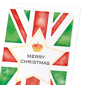 Merry xmas union jack : 8 cards