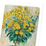 Jerusalem artichoke flowers (1880) : 8 cards